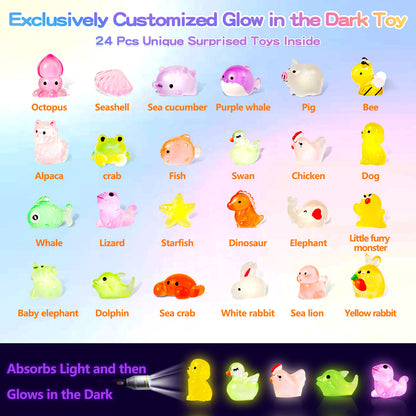 Glow-in-the Magical glow in the dark bath bombs