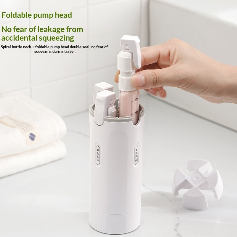 4-in-1 Smart Travel Dispenser: The Ultimate Leak-Proof Set