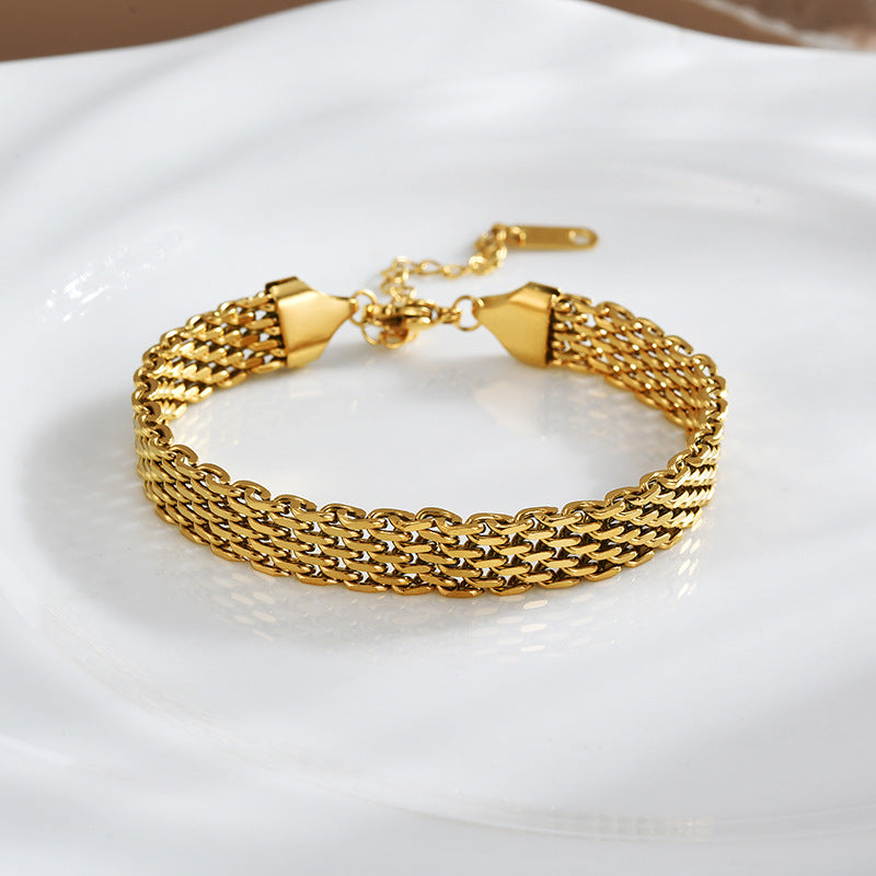 Elegant mesh chain bracelet