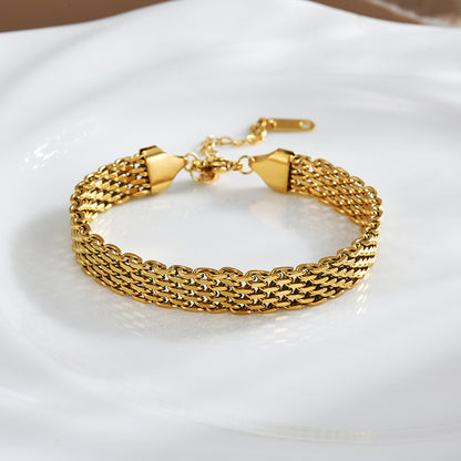 Elegant mesh chain bracelet