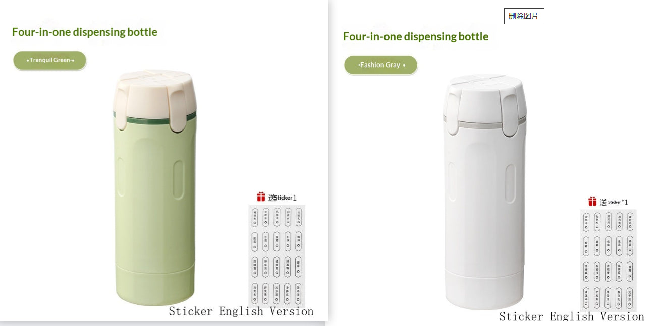 4-in-1 Smart Travel Dispenser: The Ultimate Leak-Proof Set