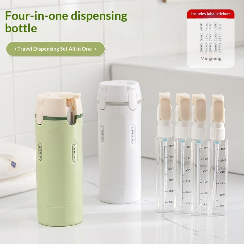 4-in-1 Smart Travel Dispenser: The Ultimate Leak-Proof Set