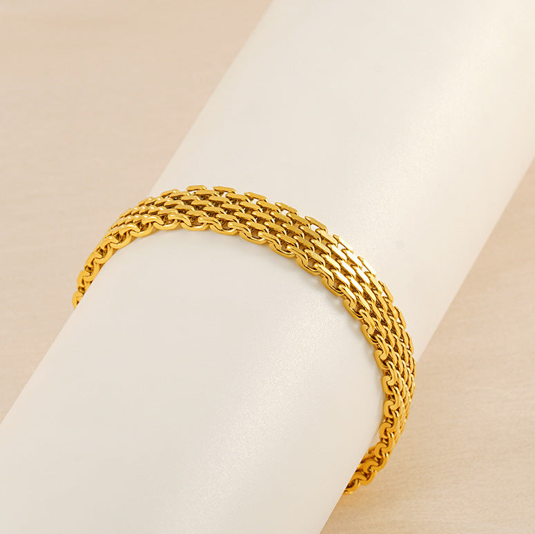 Elegant mesh chain bracelet