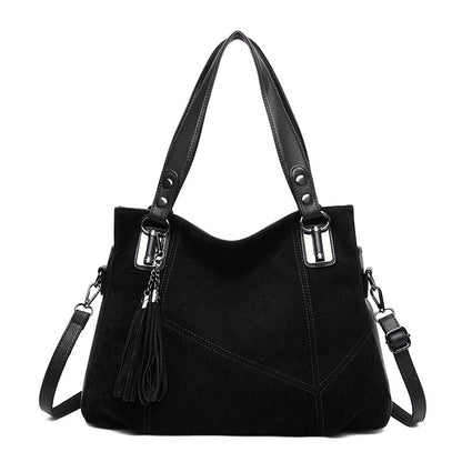 Luxury retro Vintage suede Tassel Handbag