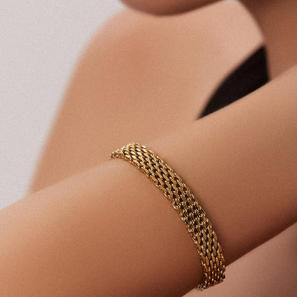 Elegant mesh chain bracelet