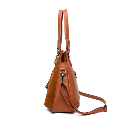 Luxury retro Vintage suede Tassel Handbag