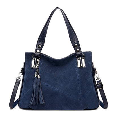 Luxury retro Vintage suede Tassel Handbag