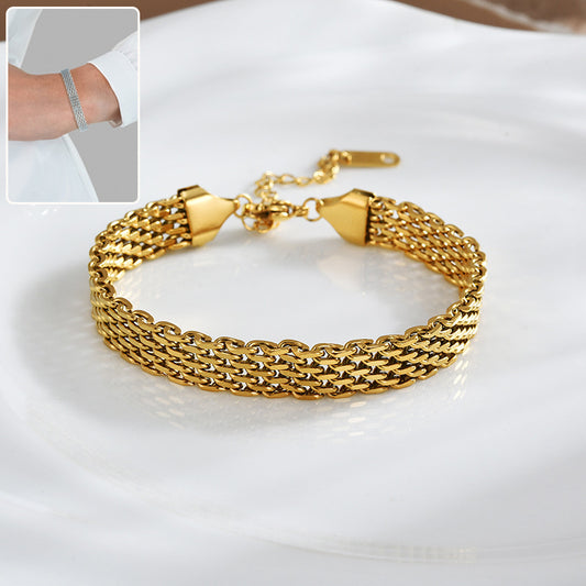 Elegant mesh chain bracelet