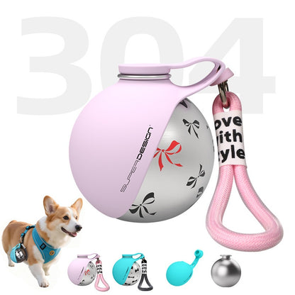 Ultimate 2-in-1 Leak-Proof Portable Dog Water Bottle & Travel Cup - Stainless Steel